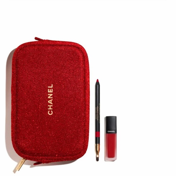 Chanel Lip Set with Makeup Pouch - Picture 2 of 3